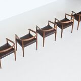 Nanna Ditzel model 113 armchairs Poul Kold Savvaerk Denmark 1955