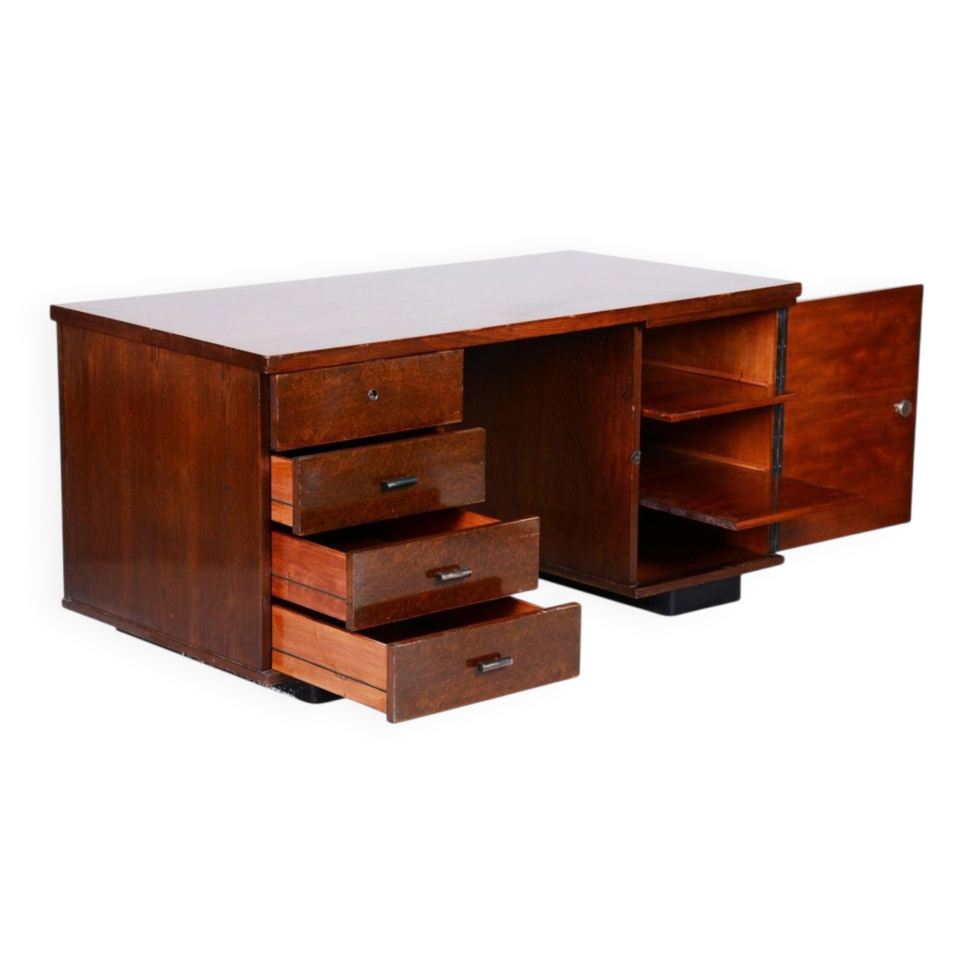 Art Deco Writing Desk by Jindřich Halabala, 1930s