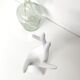 Hand ring holder jewelry in white resin