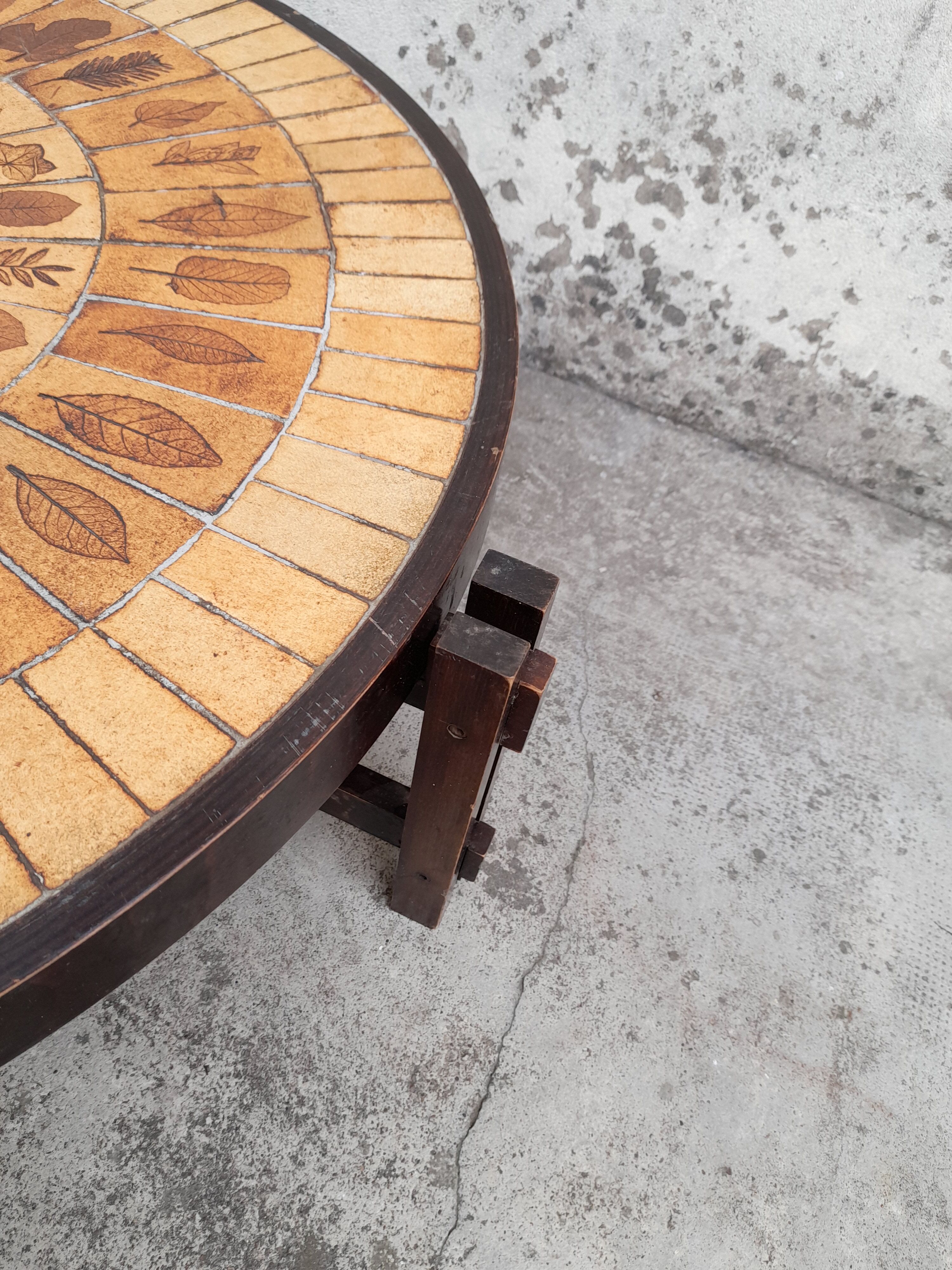 Coffee table by Roger Capron Vallauris model Herbier