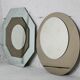 Pair of "kinetic" mirrors, France, circa 1970