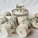 Lot de 8 tasses Empire de Badonviller