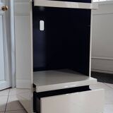 Cream lacquered HFI TV cabinet by David Lange