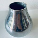 Vase moderniste argenté