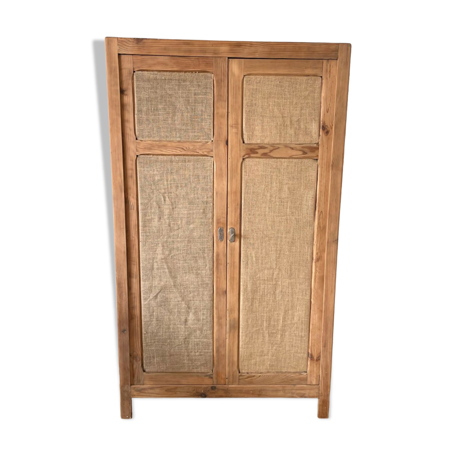 Wardrobe Parisian vintage raw wood bohemian
