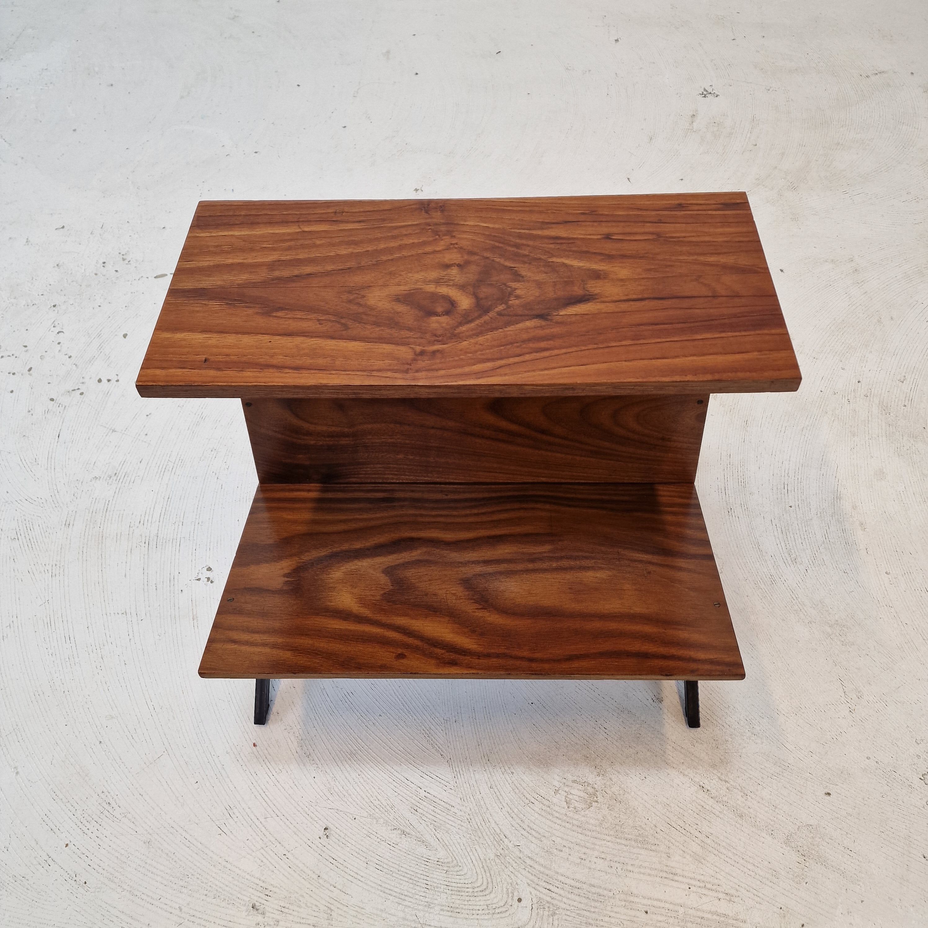 Mid century dutch side table or magazine rack, 1960's