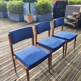 Set of 3 padded seat chairs