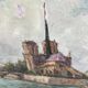 Painting Oil on canvas signed -Paris— dimensions: height -48cm- width -60cm-