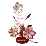 Lampe fleur de marguerite lucite vintage