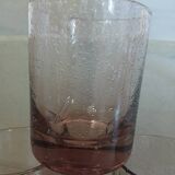 3 bubble glass water glasses