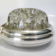 Pique flowers or wears silver metal pen Christofle Gallia