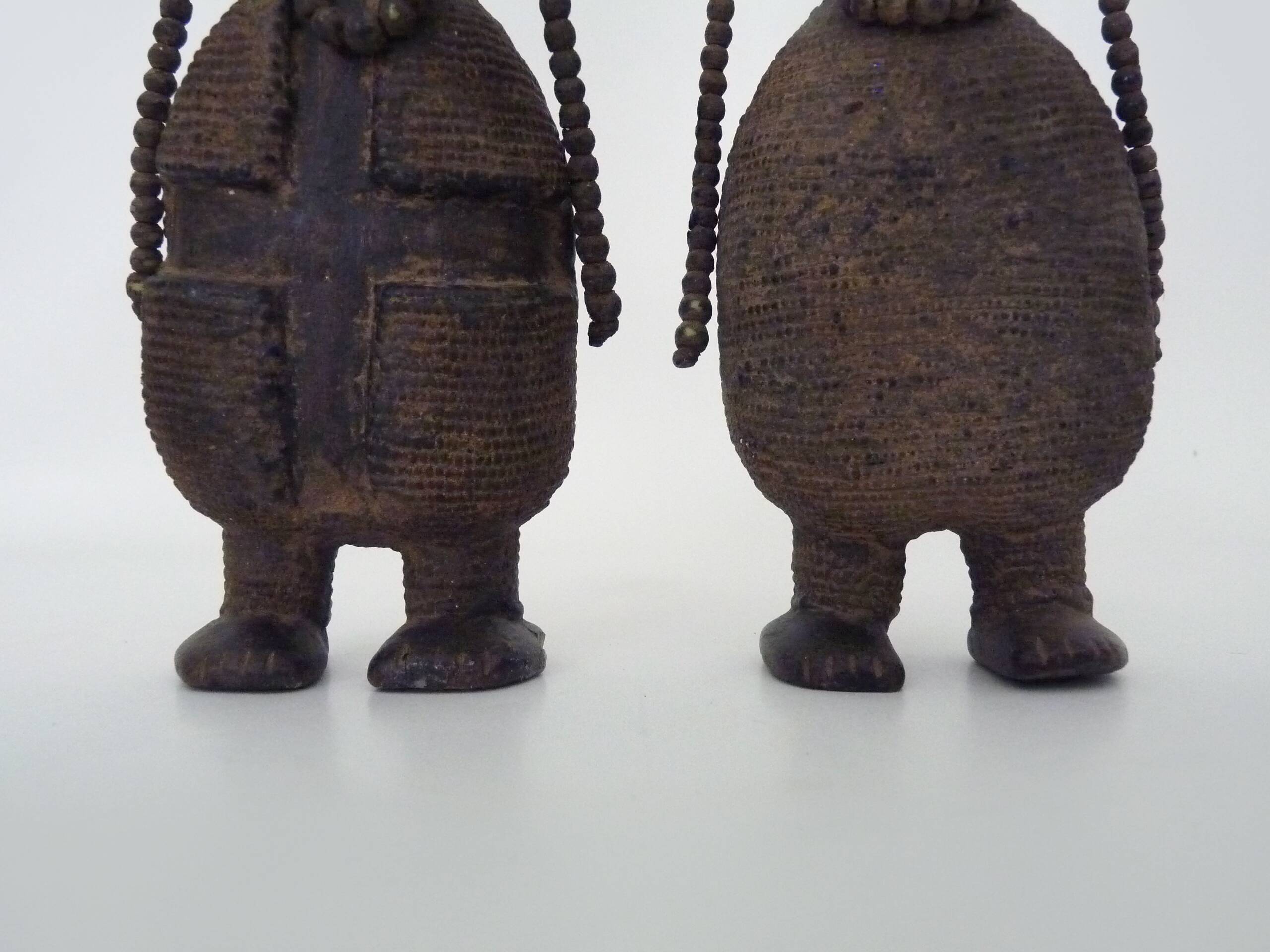 Pair of African fertility doll sculptures Namji Cameroon. 70