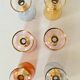 6 blown crystal liqueur glasses from Bohemia, 1960s