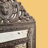 19th century wall mirror with parecloses