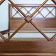 Double bed from Atelier Saint-Sabin in solid oak with lattices - 1950s