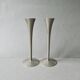 Pair of metal candlesticks Solingen, circa 1970