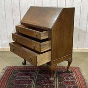 1930s English walnut secretary