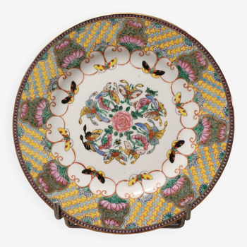 Asian butterfly decorative plate