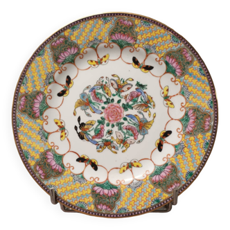 Asian butterfly decorative plate