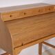 Andreas Hansen Roll Top Desk Secretary in Oak, 1970s Hadsten Traeindustri