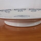 Compotier douche en terre de fer bleu/vert modèle "Mignon", H & Cie Sarreguemines