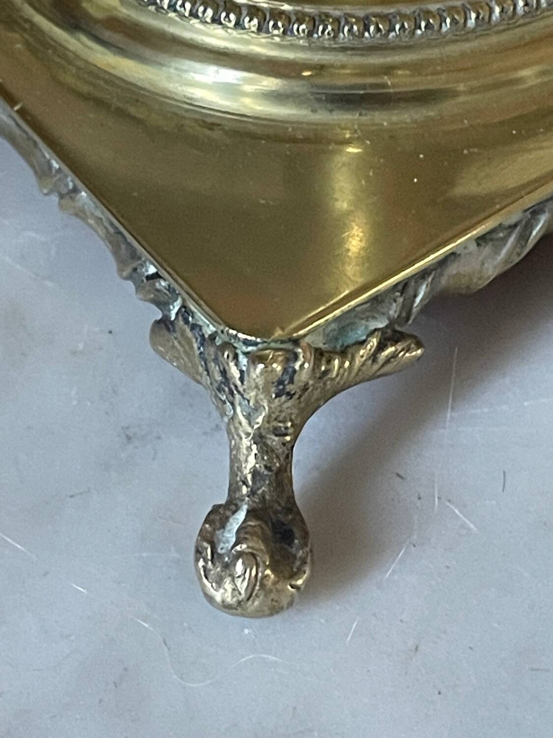 Antique brass candlestick