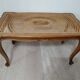 Crush: coffee table in caning and vintage wood