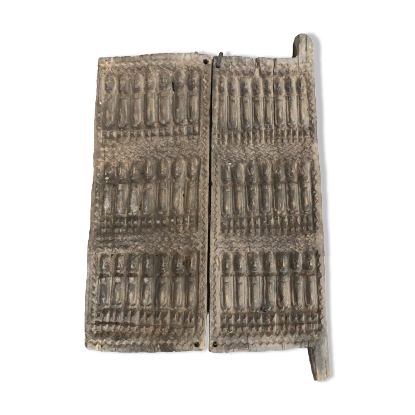 Dogon gate old attic in millet