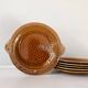 Lot de 6 assiettes plates forme poisson