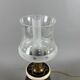 Limoges table lamp France porcelain brass glass vintage 20th century