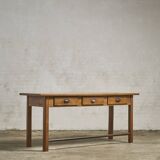 school desk with 3 drawers