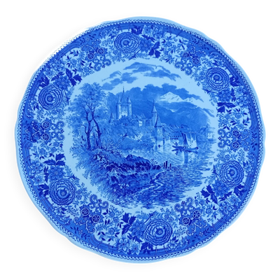 Grand plat rond vintage année 1950 Villeroy & boch série burgenland