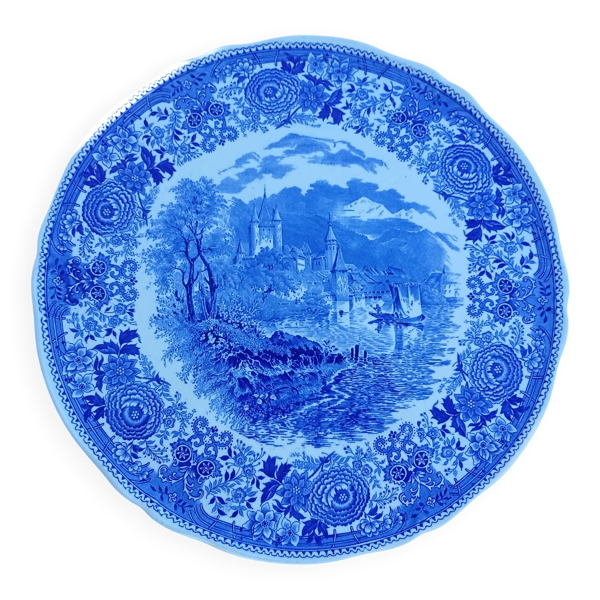 Grand plat rond vintage année 1950 Villeroy & boch série burgenland
