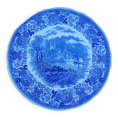 Large round vintage plate from the 1950s by Villeroy & Boch, Burgenland series.