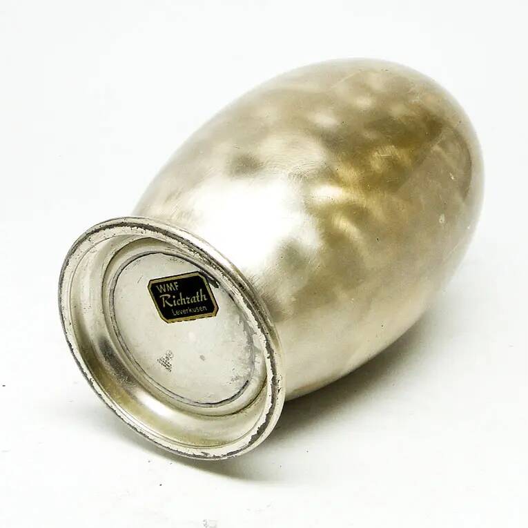 Ikora vase, Art Deco, silver-plated brass, WMF, Germany, 1930s
