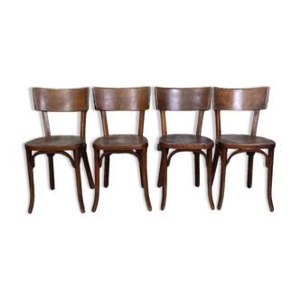 Set of 4 Baumann bistro chairs