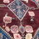 Large carpet old sinkiang done hand 268 x 360 cm