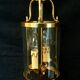 Lantern 2 lights bronze and brass