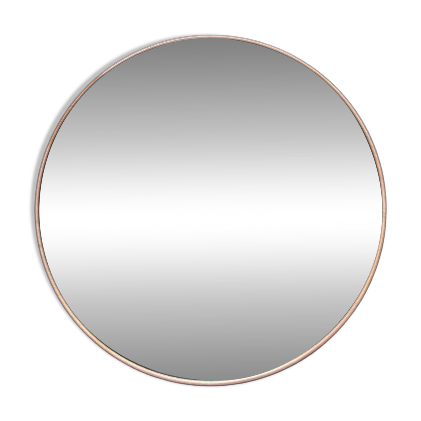 Woud oak beveled mirror