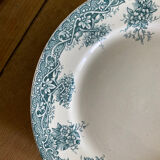 Old dessert service, compotier flat plates iron Prima Saint Amand