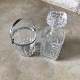 Whisky decanter and ice bucket