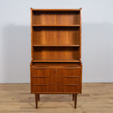 Mid-century teak shelf with pull-out top, 1970s