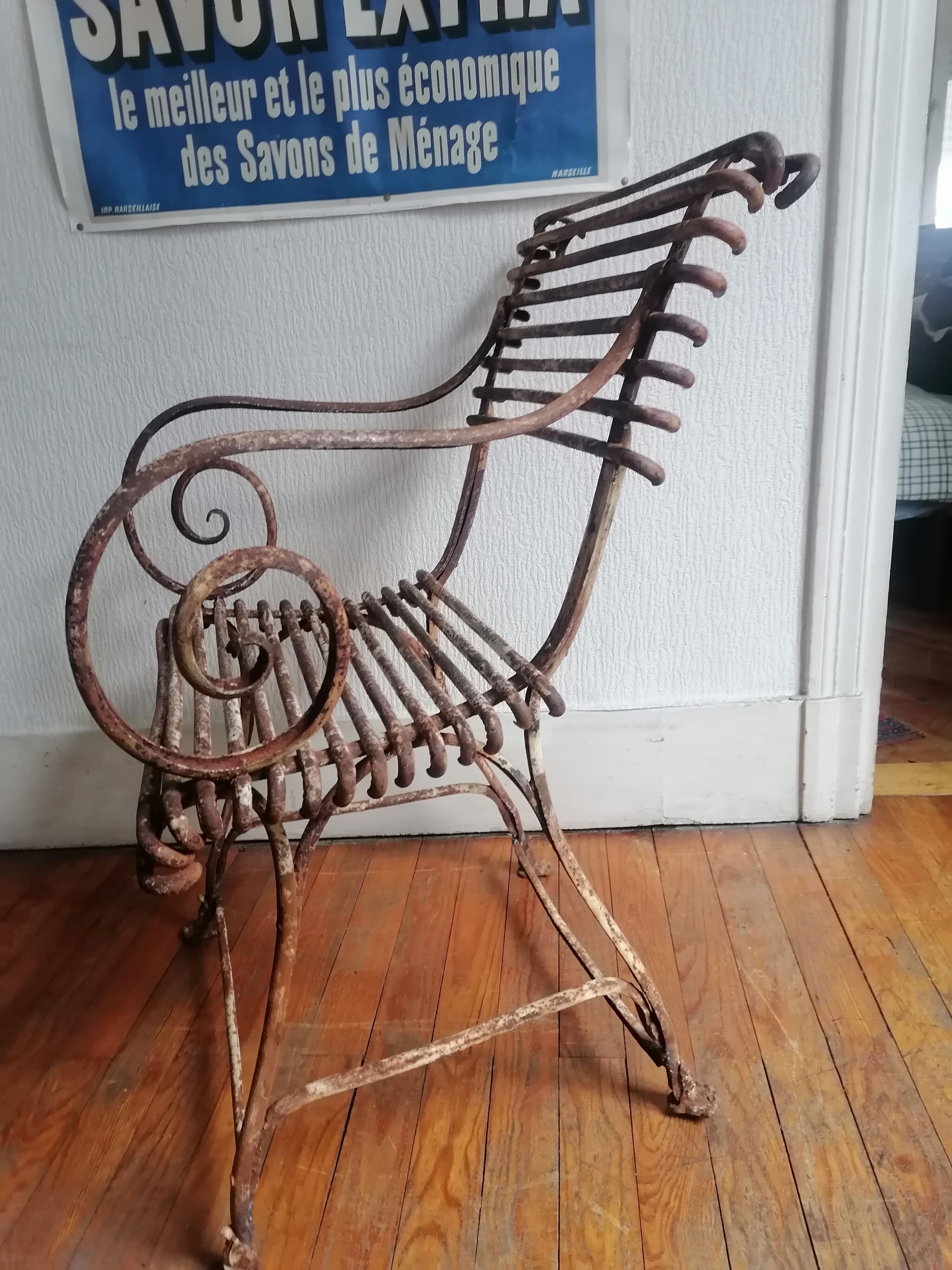 Old garden armchair Arras. 1890