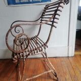 Old garden armchair Arras. 1890