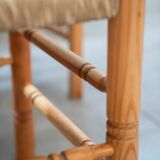 Rustic Friulian chairs with turned legs, set of 12, 1980-1990