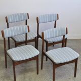 Set of 4 chairs by T.S.M in Denmark in the 1970