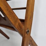 Folding teak magazine holder by Cees Braakman