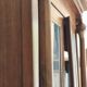 Magnificent Empire wardrobe with columns adorned with bronze, rare.