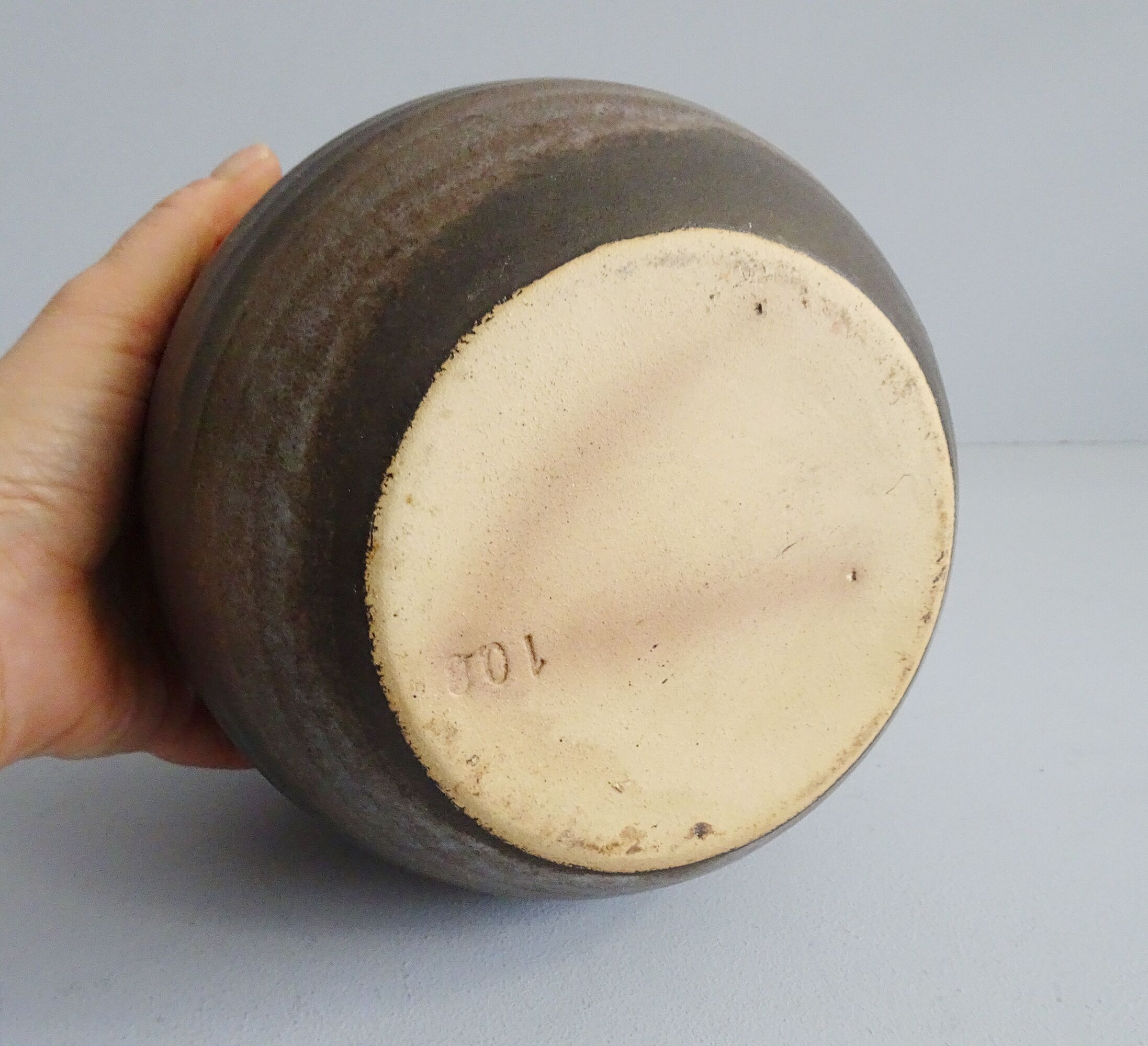 Jungnickel vase, Mid Century Studio Keramik, bulbous flower vase, ball vase