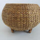 Tabouret en jonc et bambou 1970 1980